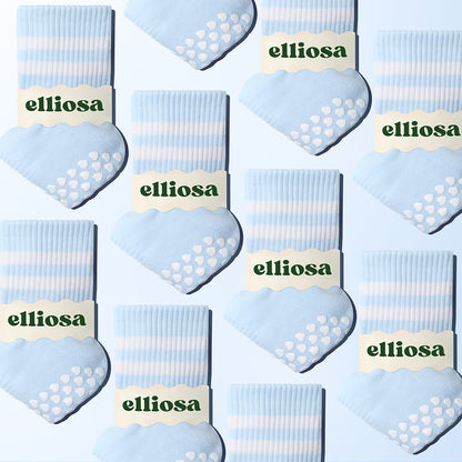 Elliosa Grip Stripes - Baby Blue