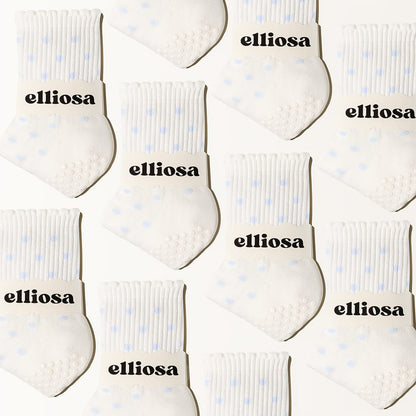 Elliosa Baby Blue Polka Dots