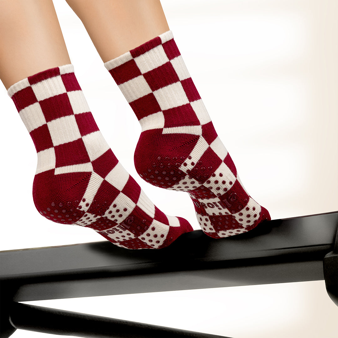 Grip Checkered - Cranberry