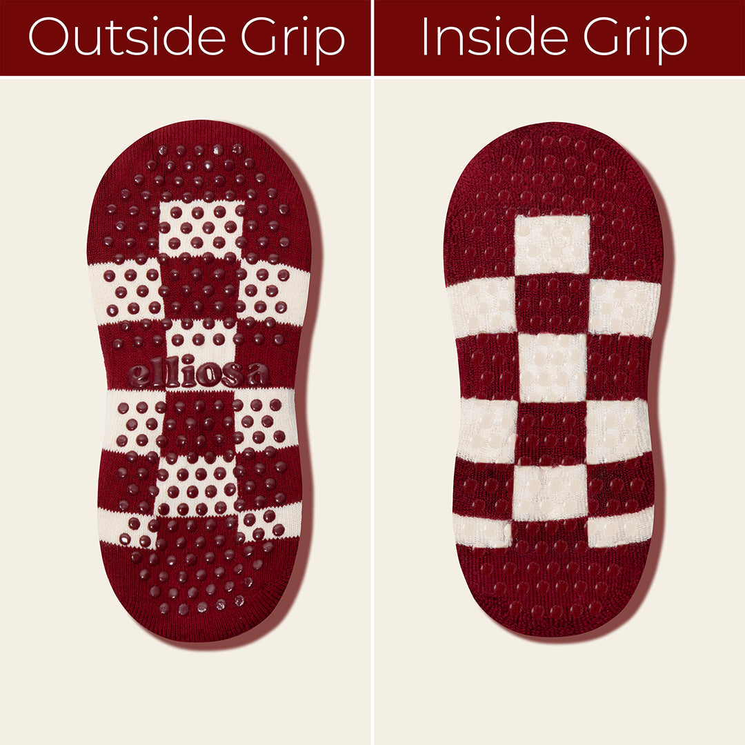 Grip Checkered - Cranberry