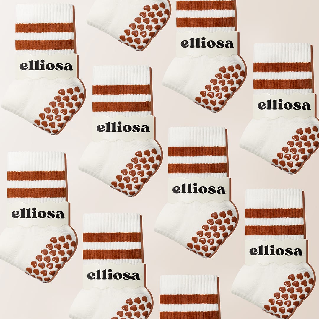 Elliosa Grip Stripes - Burnt Orange