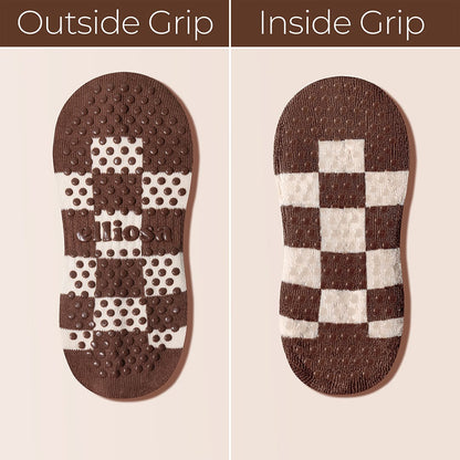 Elliosa Grip Checkered - Cocoa