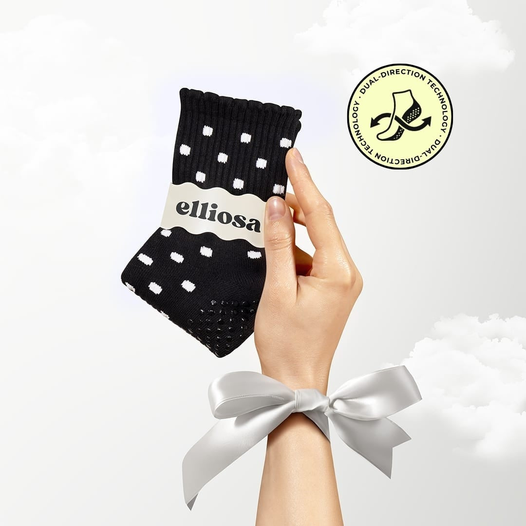 Elliosa Dual-direction™ Noir Polka Dots
