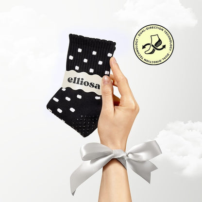 Elliosa Dual-direction™ Noir Polka Dots