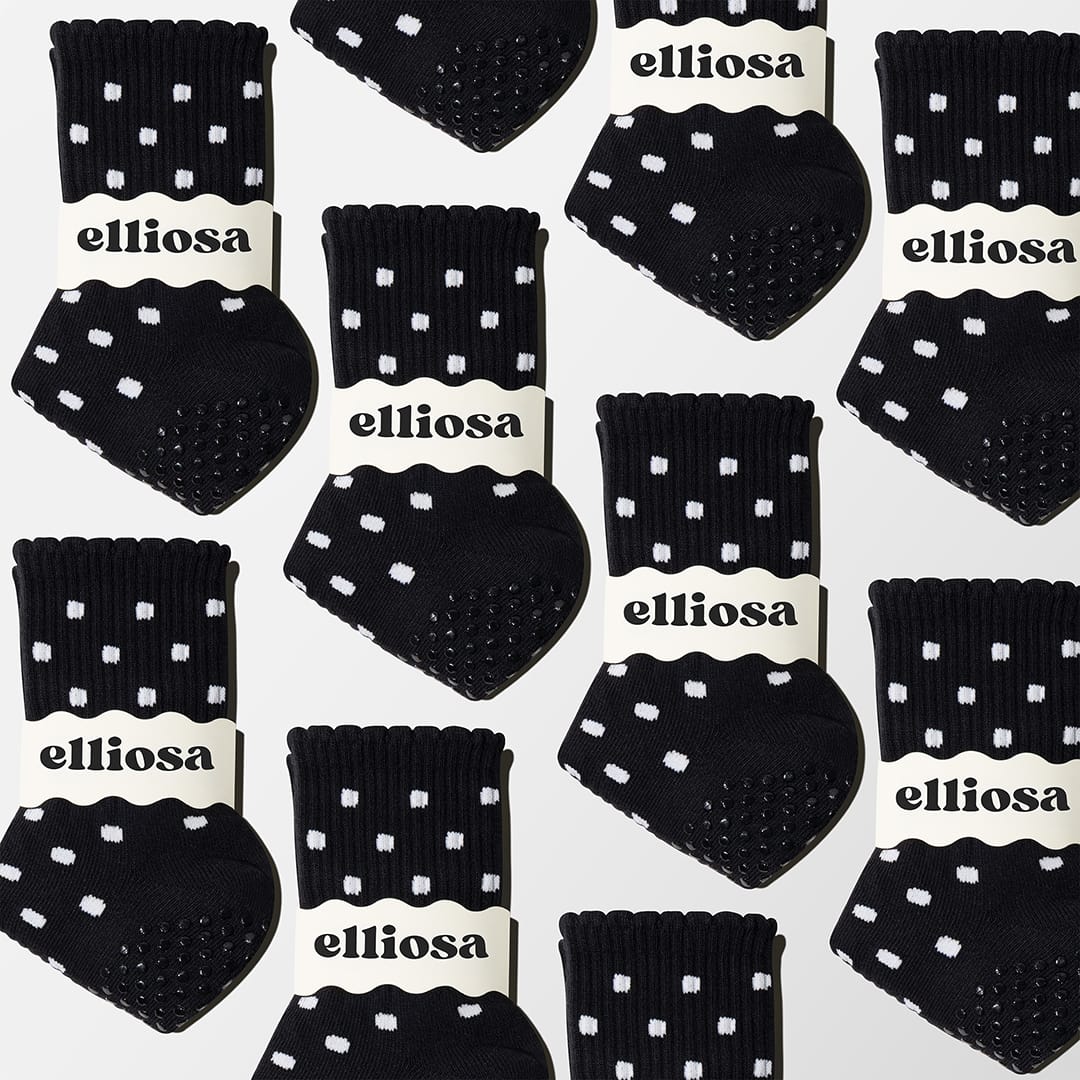 Elliosa Dual-direction™ Noir Polka Dots