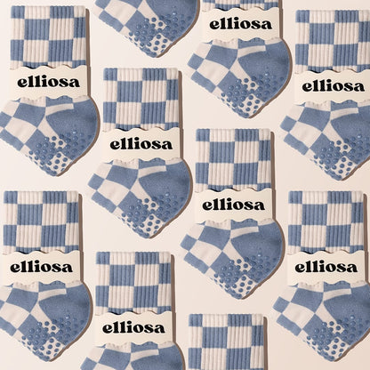 Elliosa Grip Checkered - Sky Blue
