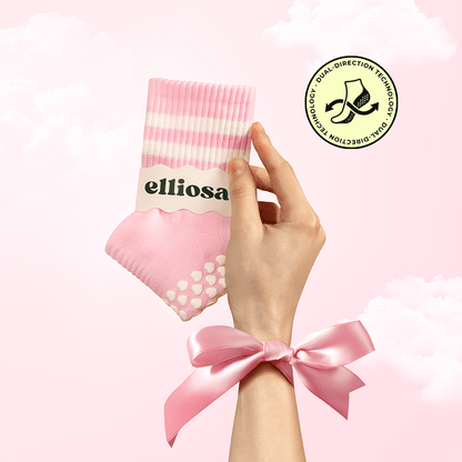 Elliosa Dual-Direction Grip Stripes - Pink Cloud