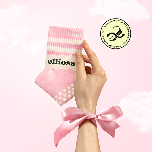 Elliosa Dual-Direction Grip Stripes - Pink Cloud