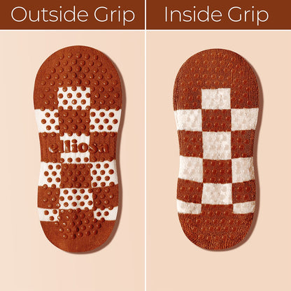 Elliosa Grip Checkered - Burnt Orange