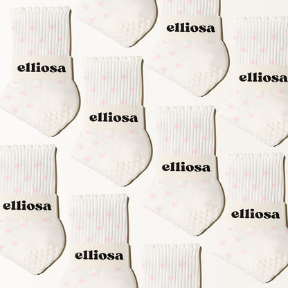 Elliosa Soft Pink Polka Dots