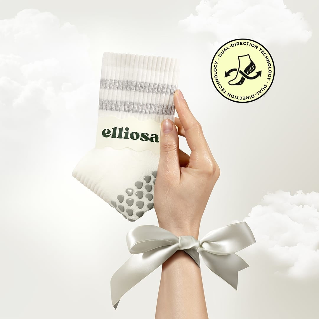 Elliosa Grip Stripes - Grey Cloud