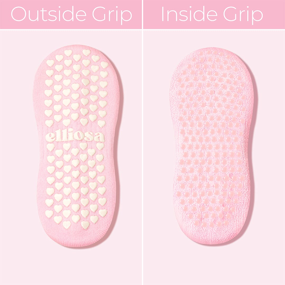 Elliosa Dual-Direction Grip Stripes - Pink Cloud