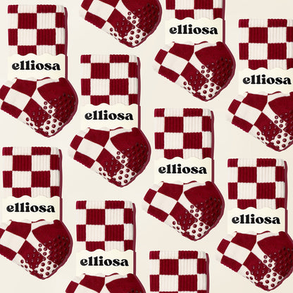Grip Checkered - Cranberry