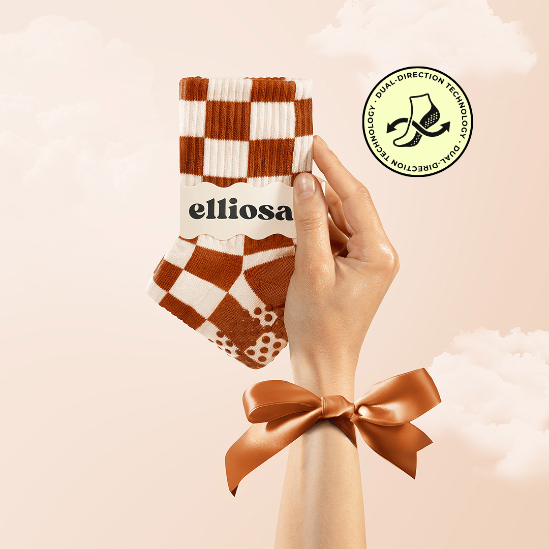 Elliosa Grip Checkered - Burnt Orange